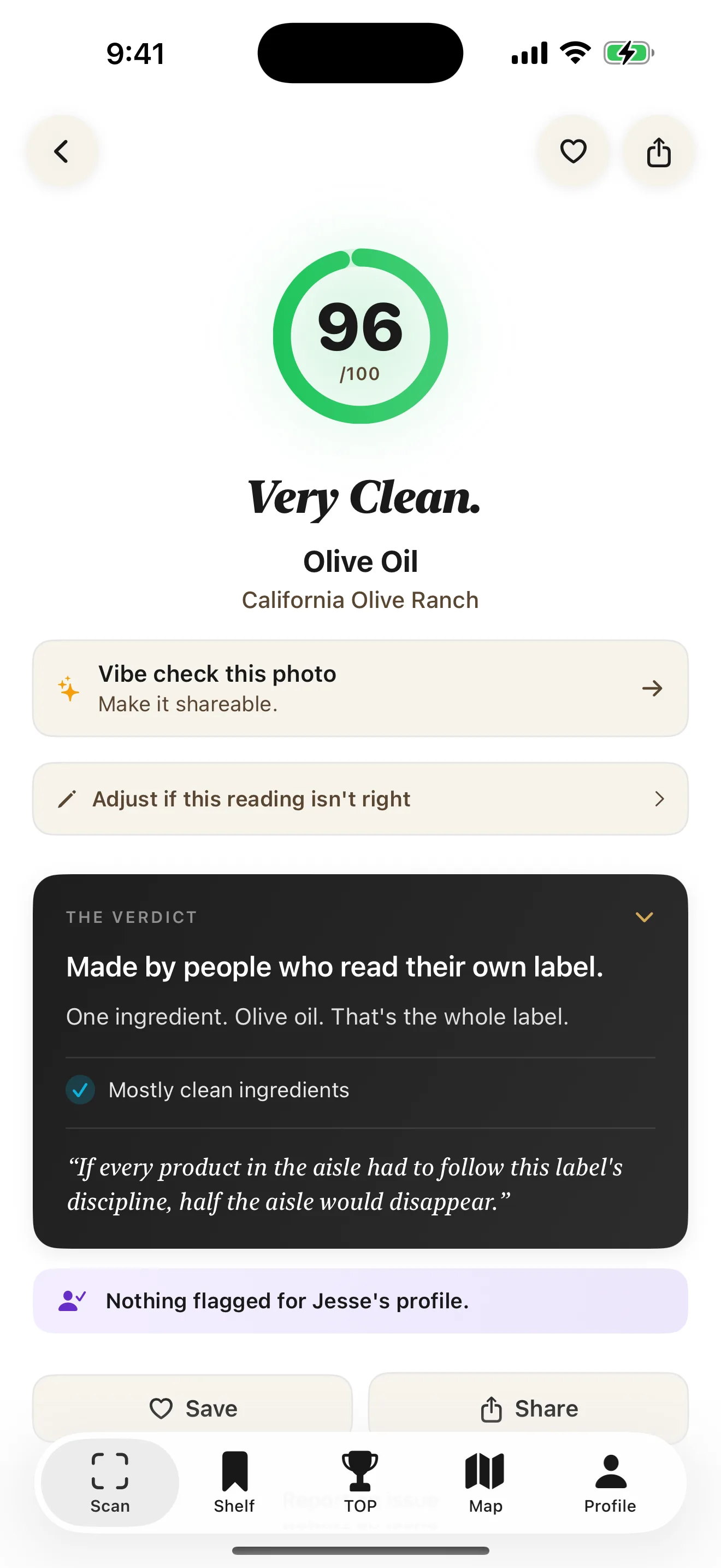 Label Snob app interface